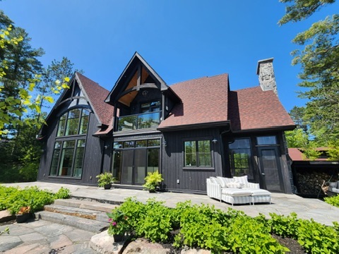 Luxury cottage roofing project by 905 Roofing Inc. detail