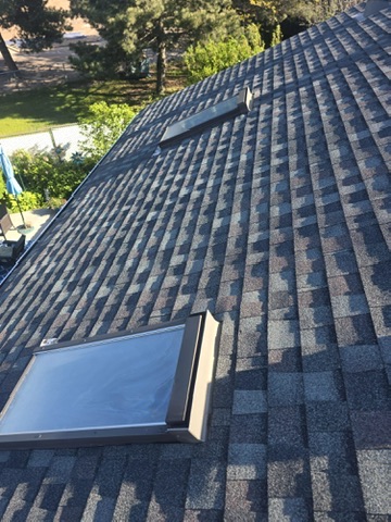 Large finished roof with even shingle courses by 905 Roofing Inc. in Durham Region and the GTA